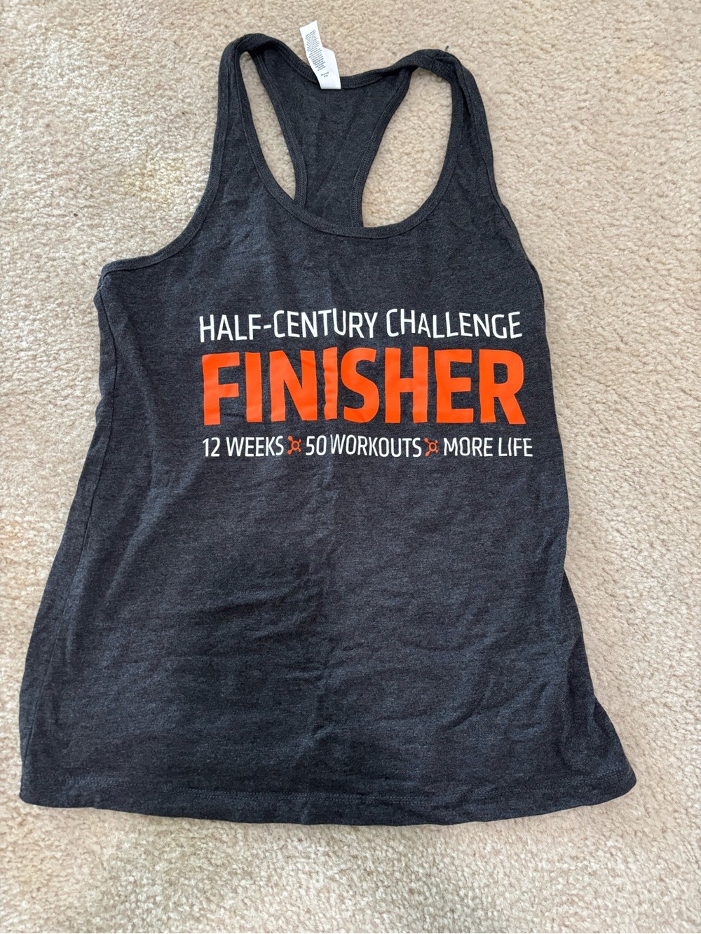 Orangetheory Half Century Challenge FINISHER Muscle Tee
